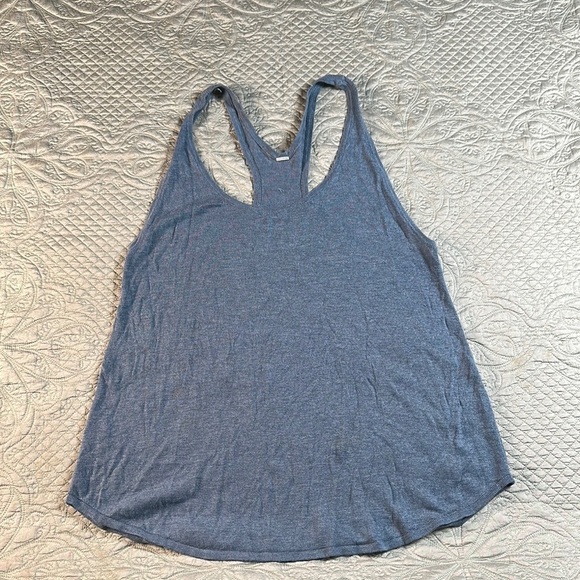 lululemon athletica Tops - Lululemon Athletica Blue Gray Sleeveless Backless Tank Top